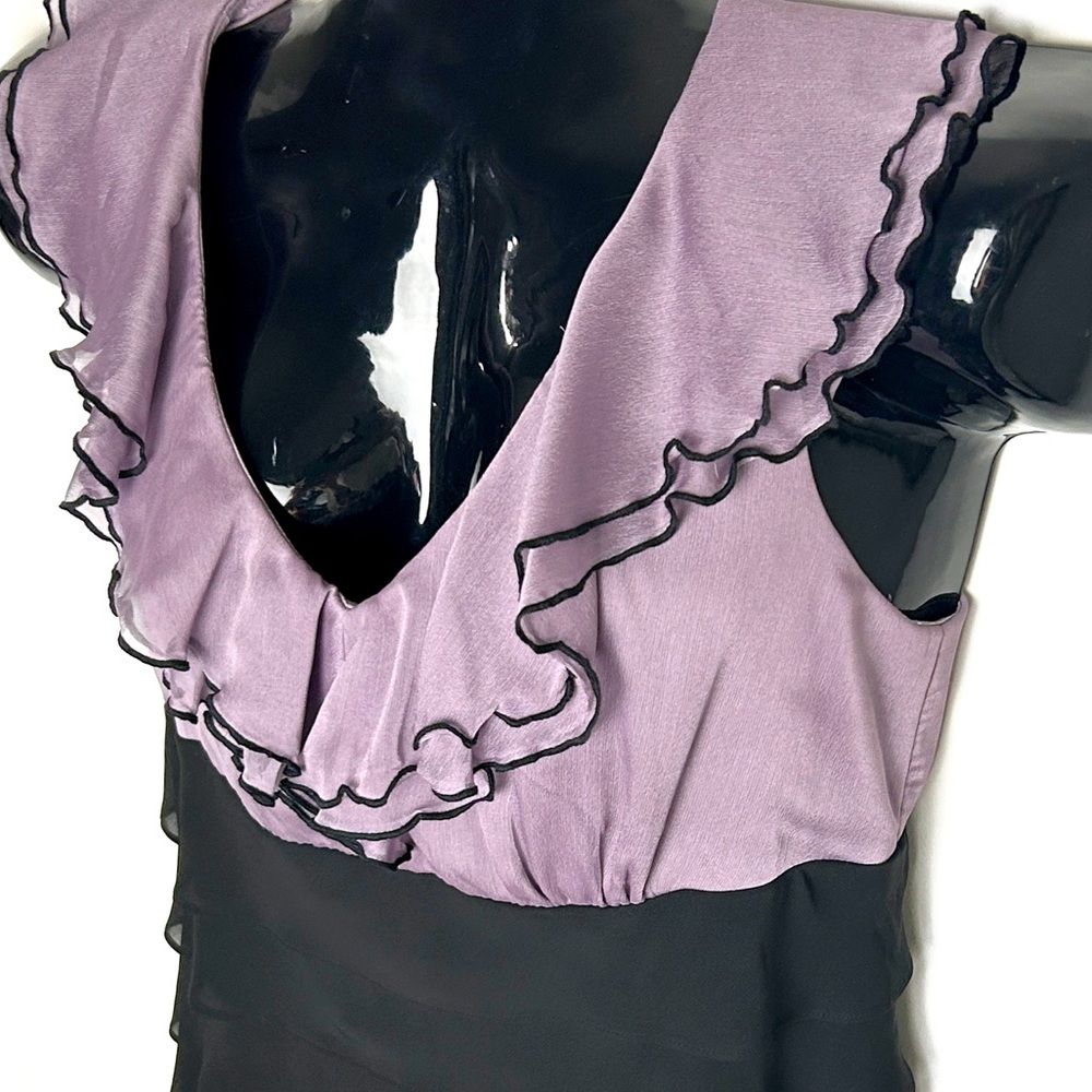 Black and Lavender Mini Dress NWOT - Picture 7 of 10